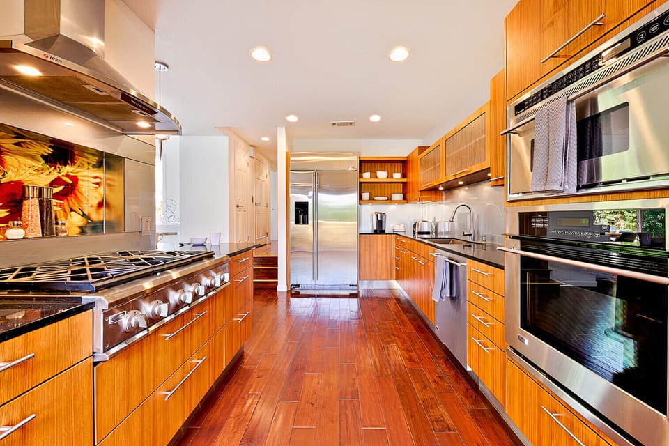 Modern, well-equipped kitchen has everything needed to craft a fabulous meal