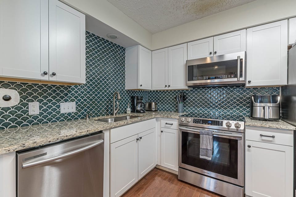 The kitchen is fully stocked and ready for your creations