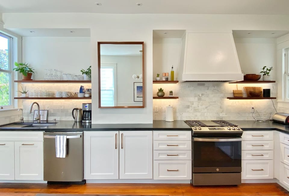 Recently remodeled kitchen and dining area