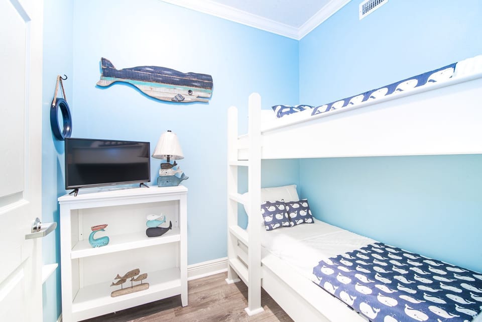 Bunk room with TV
