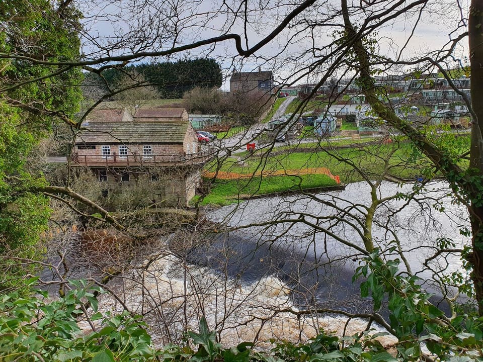 Another view of the Waterside Cafe from across the river
