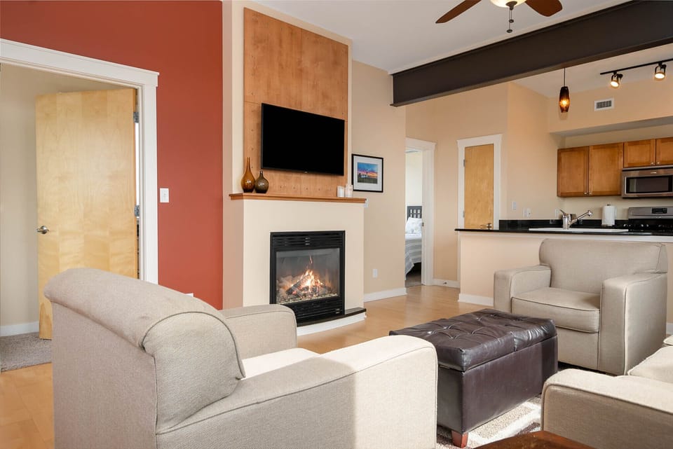 From living room looking to kitchen and bed 2