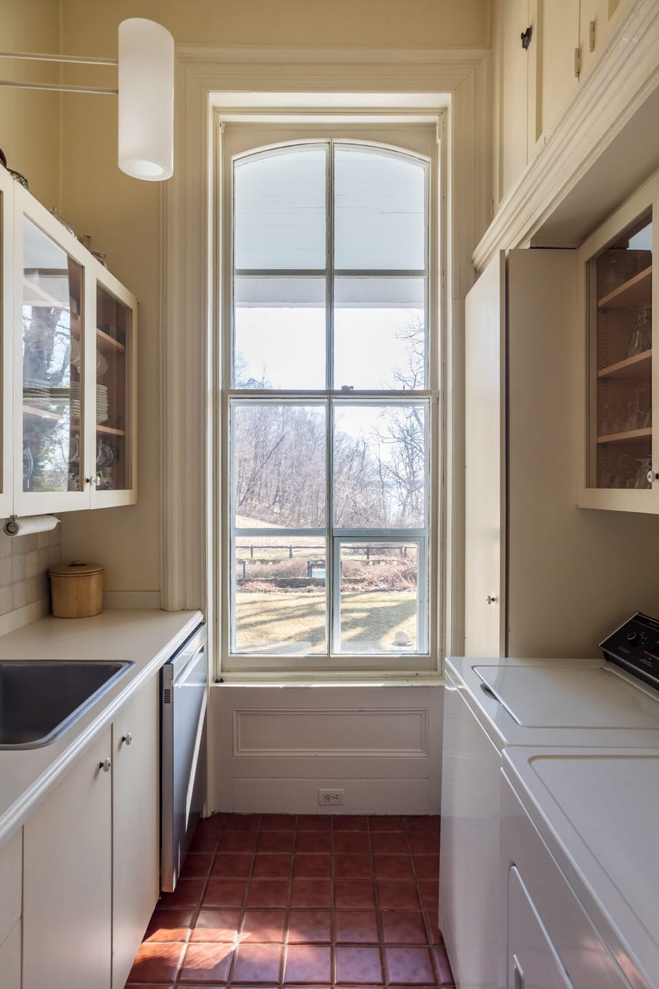 Pantry looking south over garden