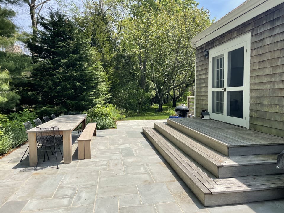Bluestone Patio Off Kitchen