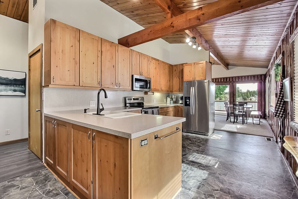 Fully stocked kitchen