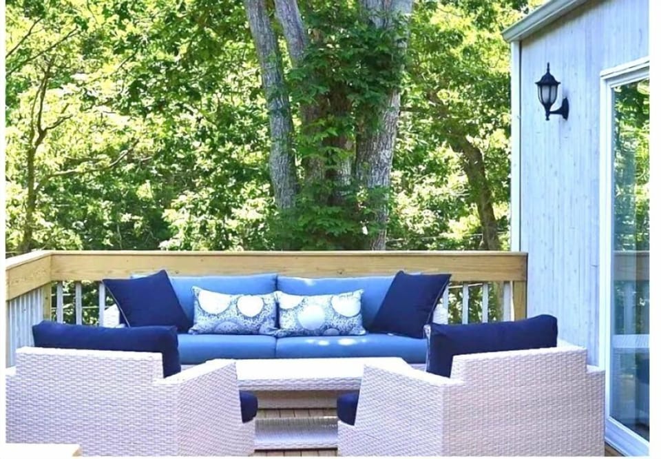 Part of large deck
