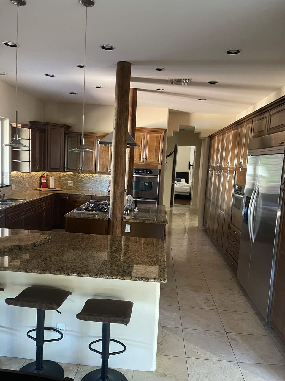 very large entertaining kitchen 