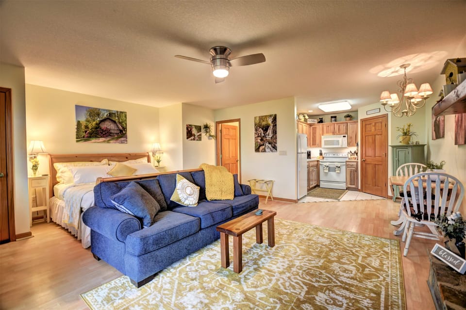 The spacious suite offers everything you will need during your visit.