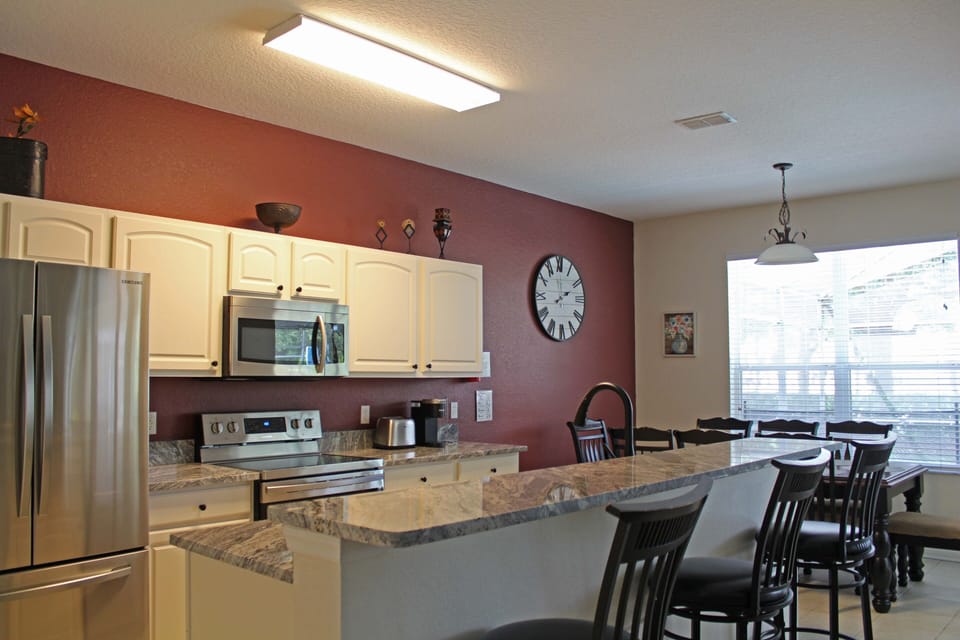 Breakfast bar with extra seating