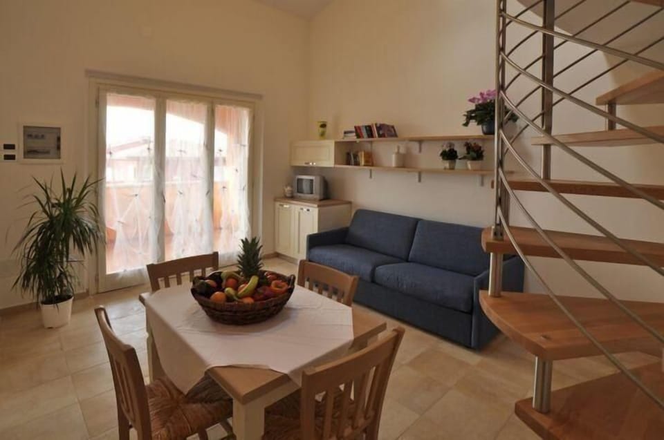 Three room with loft on the first floor with terrace