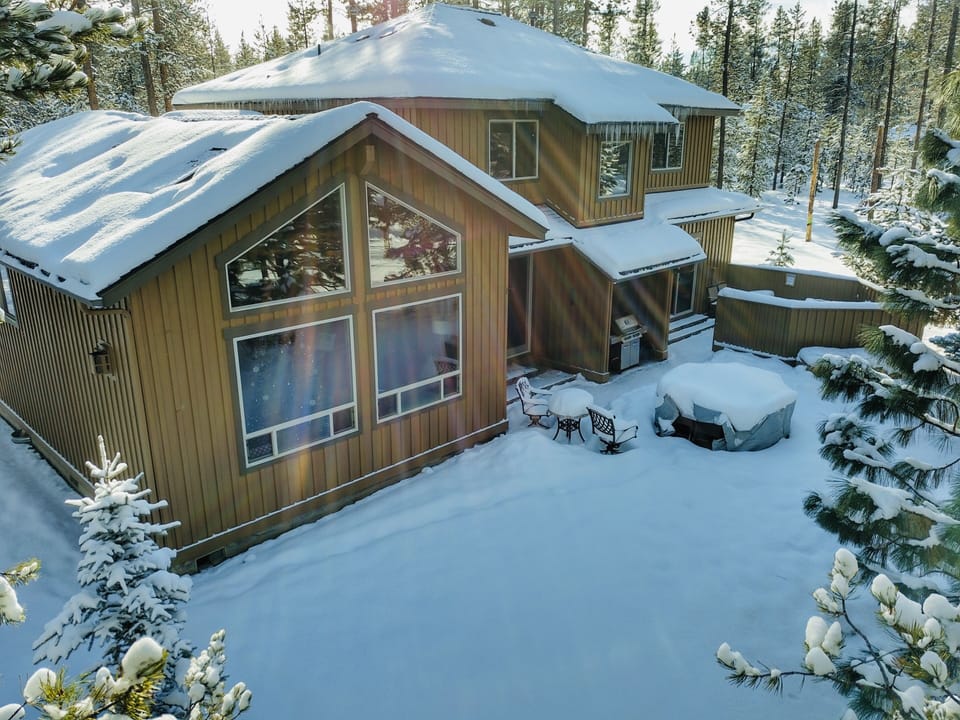 Sun rays on a blue bird morning