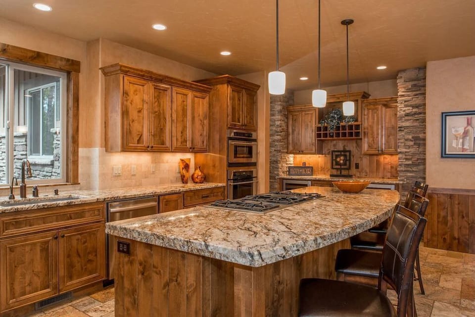 Large kitchen island with room for all your chefs