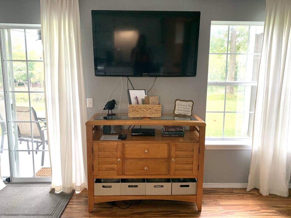 Entertainment center is filled with puzzles, cards, and board games!