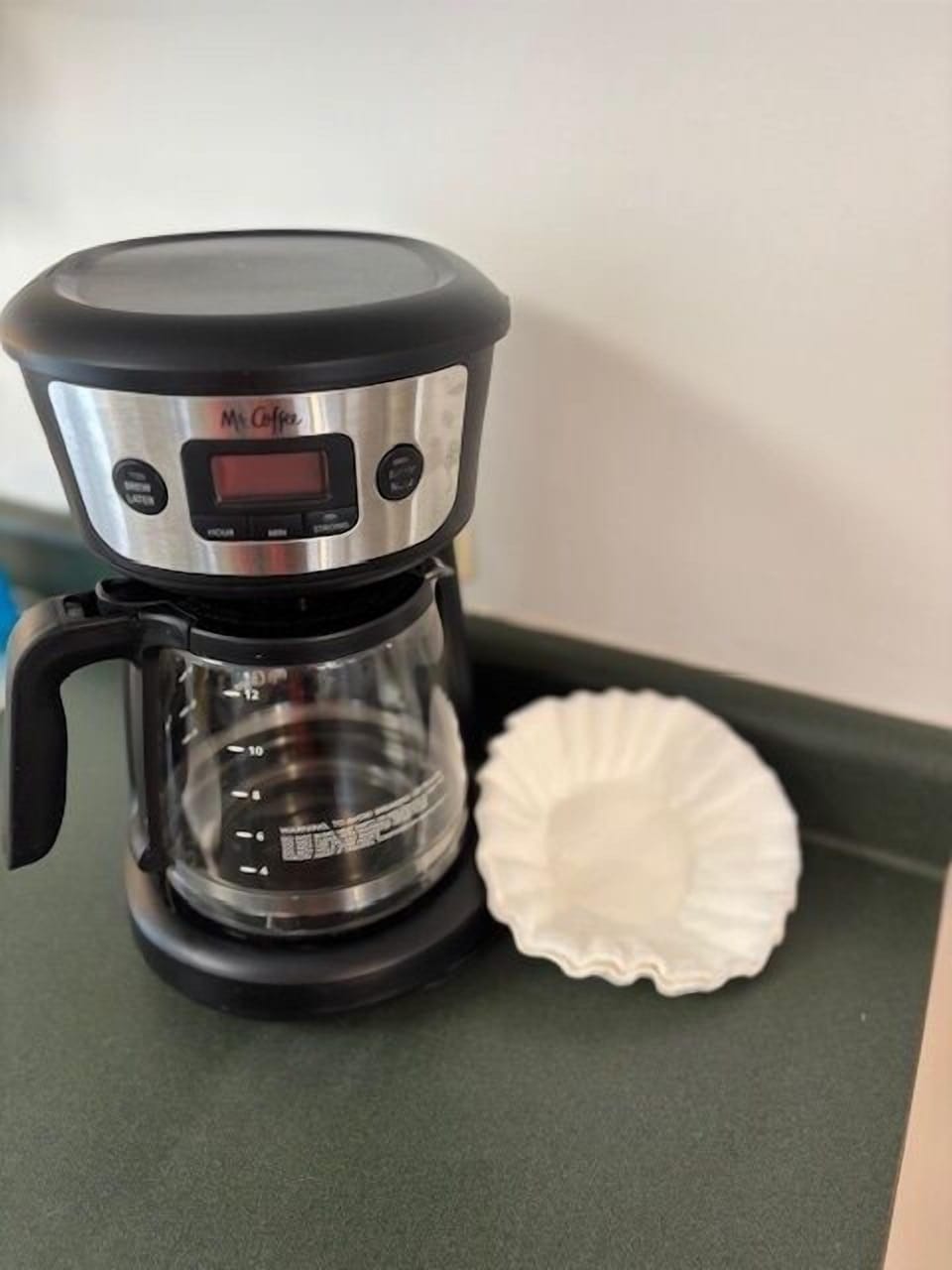 Large drip coffee with filter