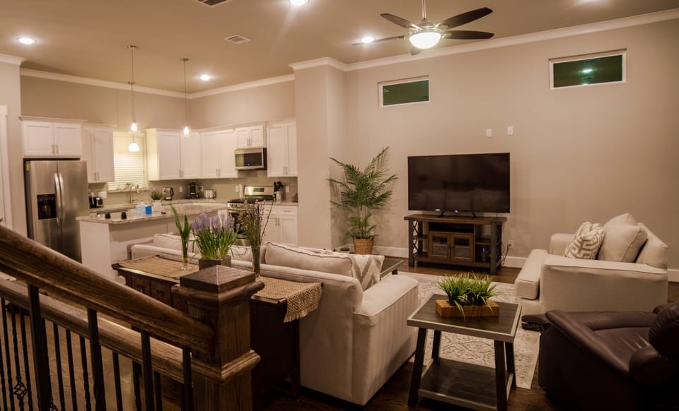 Living room for entertaining.