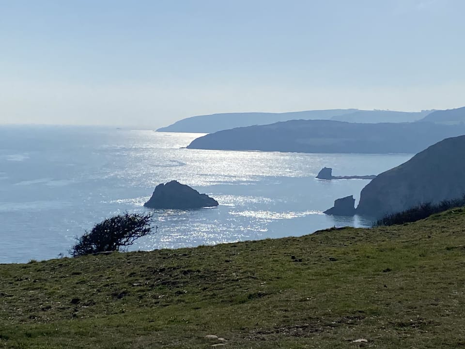 Views from nearby Berryhead, a pretty 25 minute coastal walk with cafe finish!