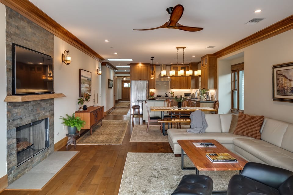 From deck to main room
