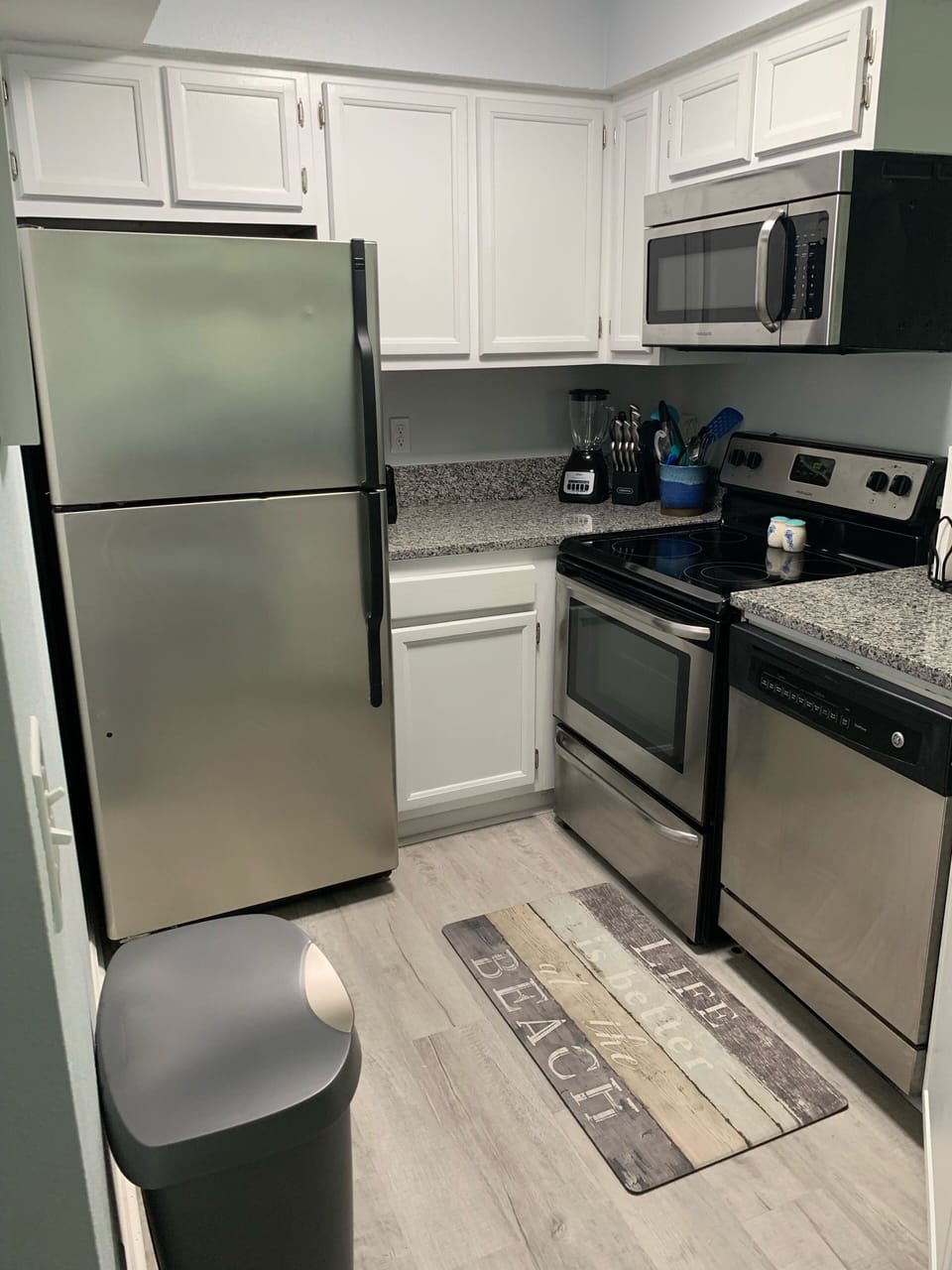 Fully stocked kitchen