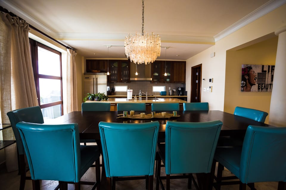 Open concept family living space floor