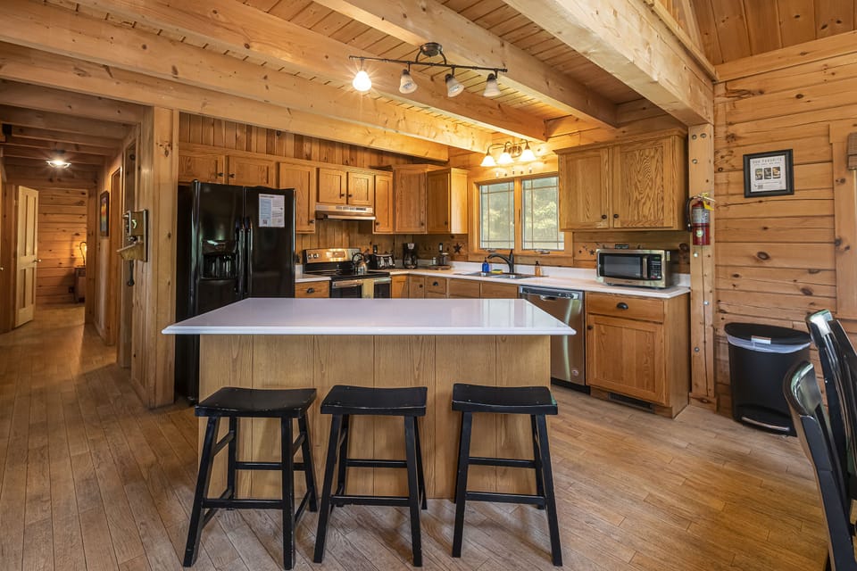 Ample kitchen space