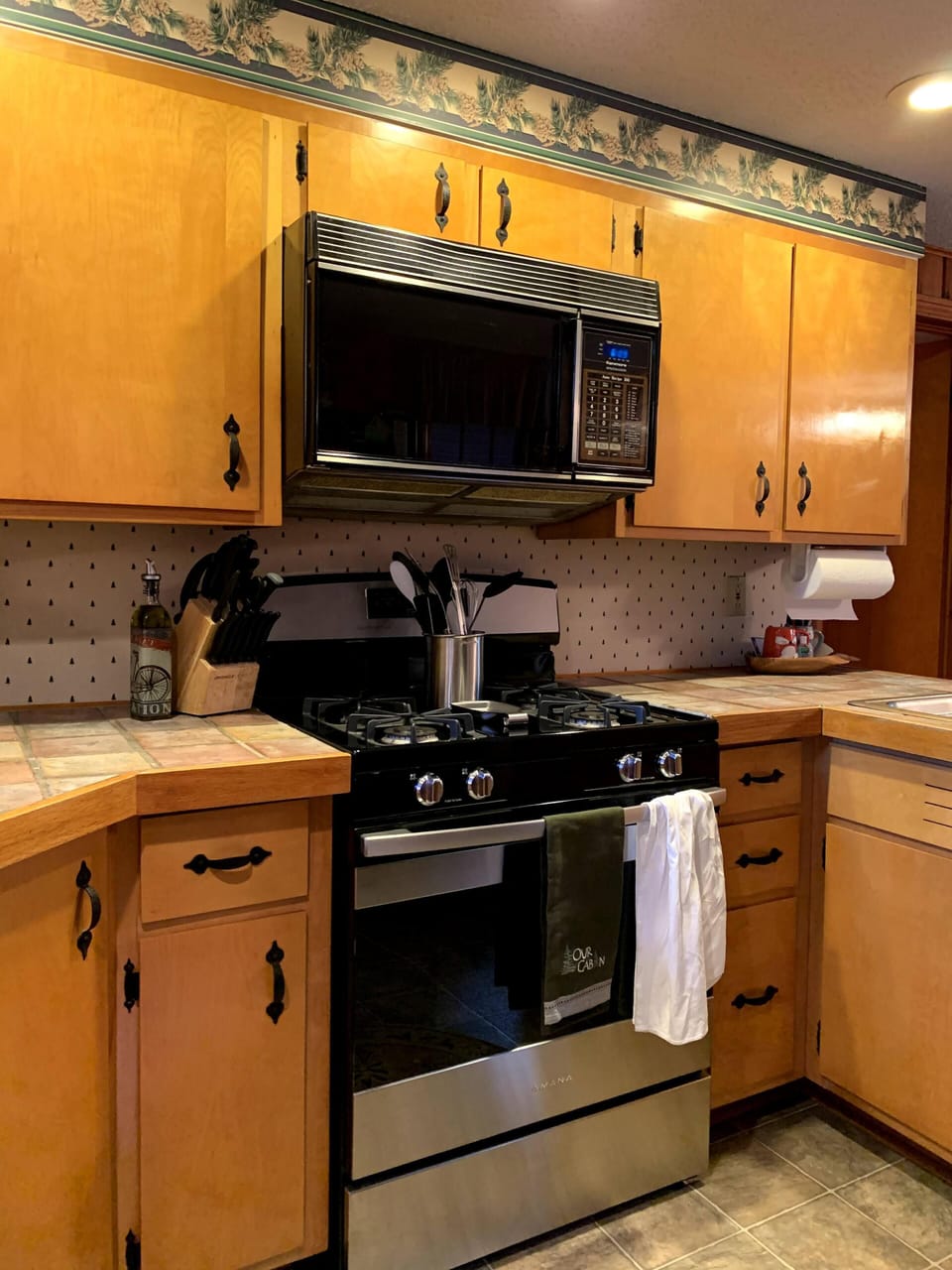 Gas stove in the Kitchen