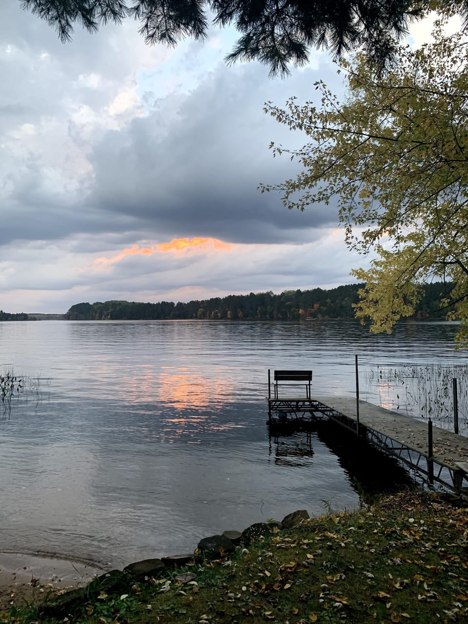 Great fishing off the dock for pan fish and amazing sunsets