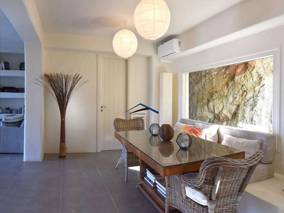 The indoor dining area
