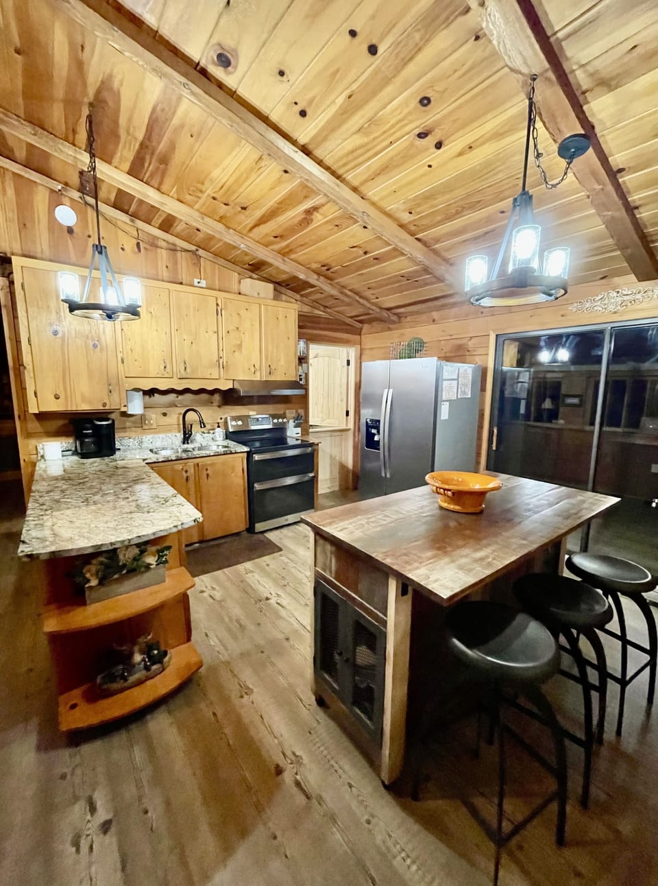 Kitchen-Double oven w/Air Fryer, Stainless Steel Appliances&Granite Counter Top