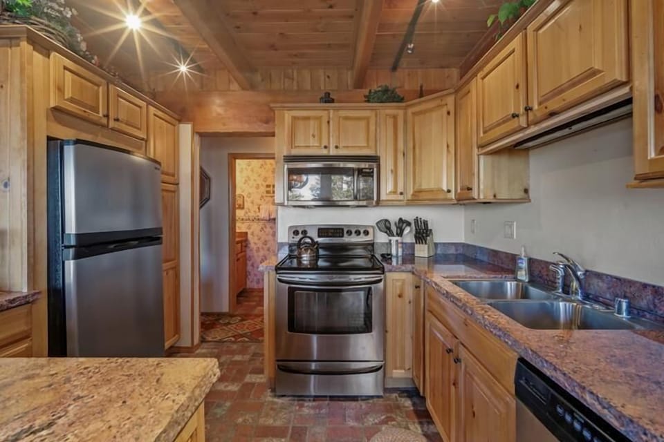 Updated appliances and counter space for prepping