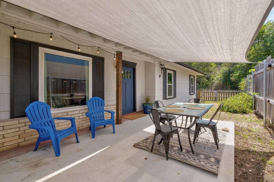 Large shaded patio 
Out door Dining
Small and Very large yard beyond photo