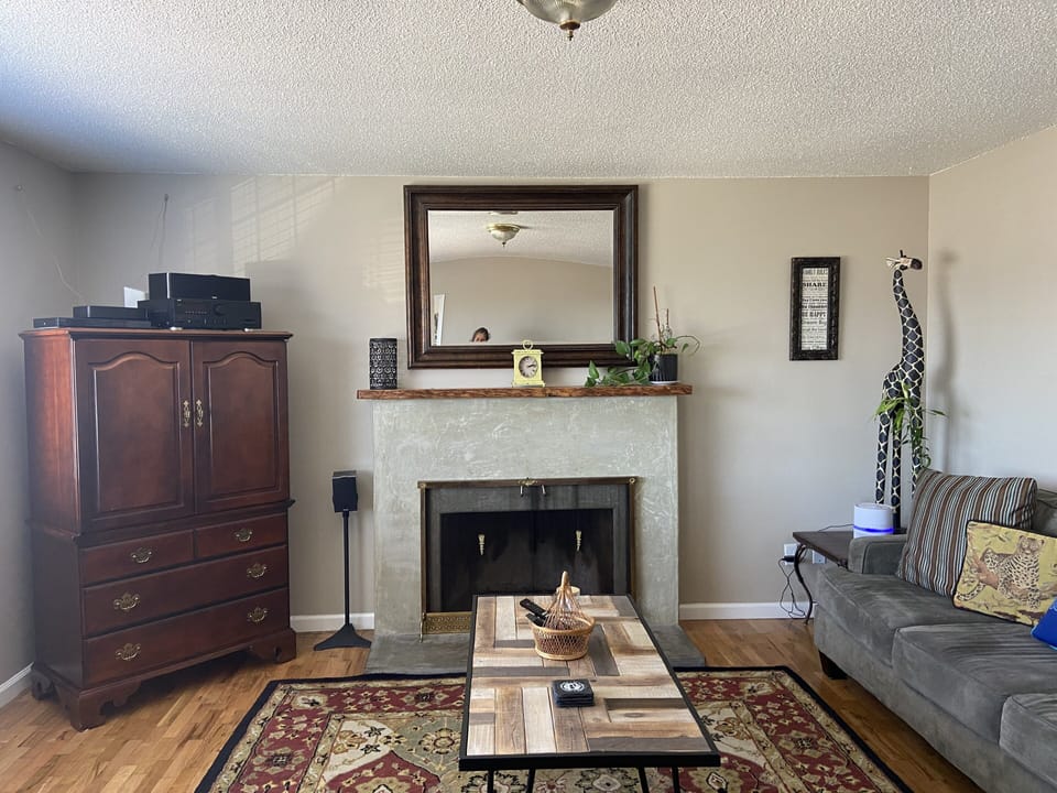 Living room with views of the bay