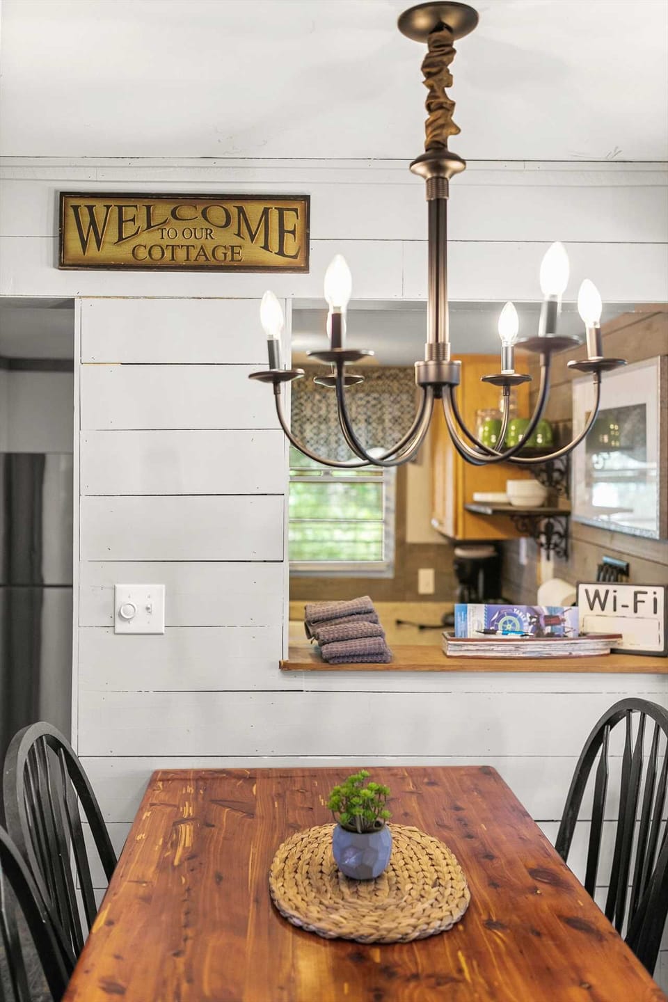 The kitchen is open to the living area so everyone is always included.
