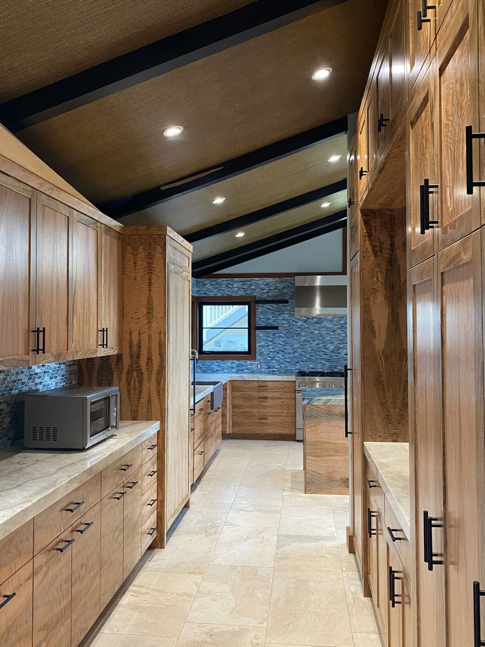 Butler's pantry with coffee bar.