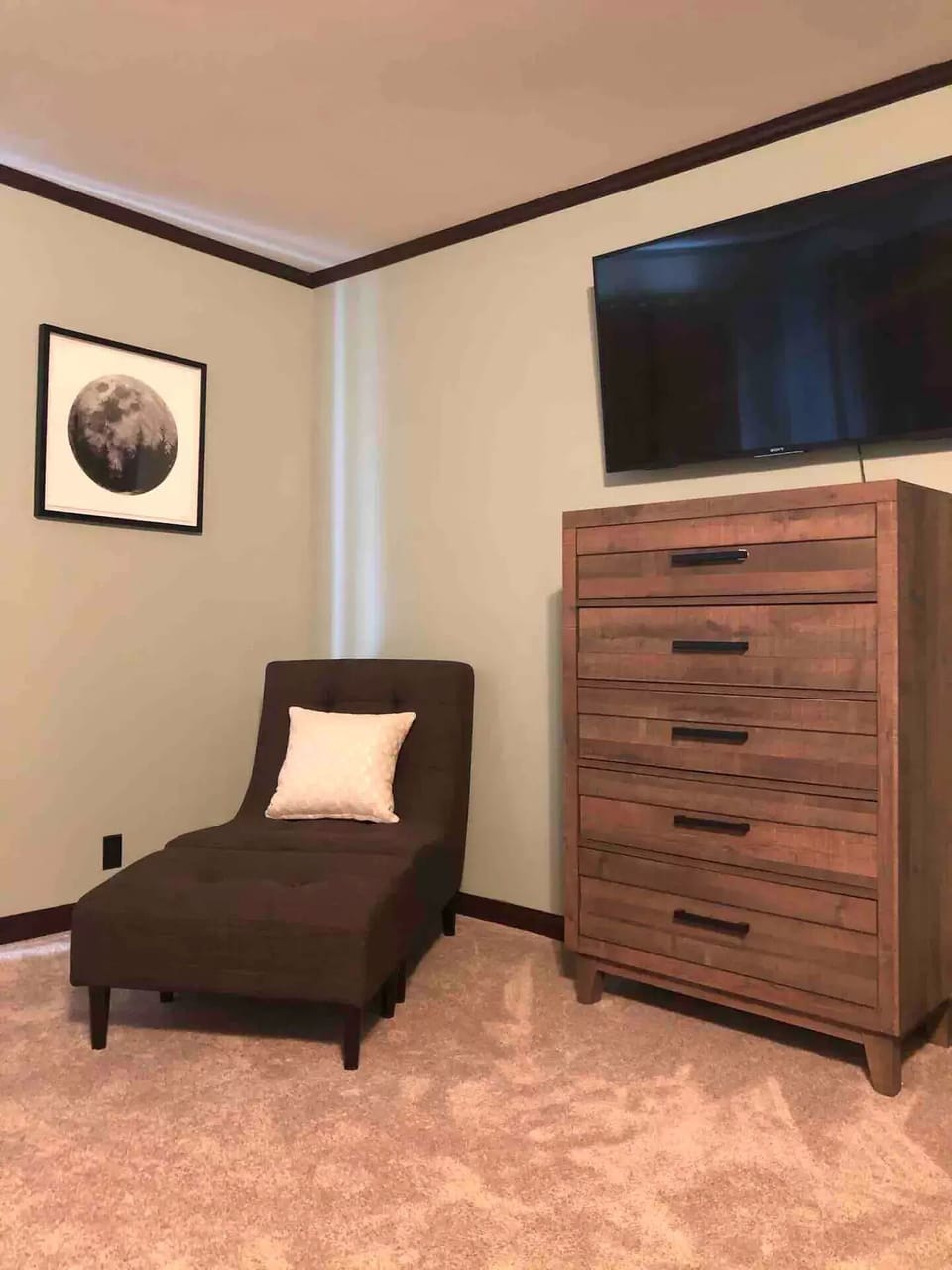 Bedroom 2 with flat screen TV