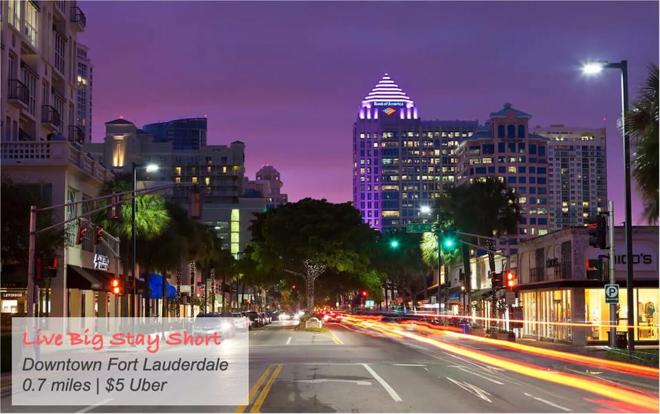 Fun and safe nighttime activity downtown Fort Lauderdale