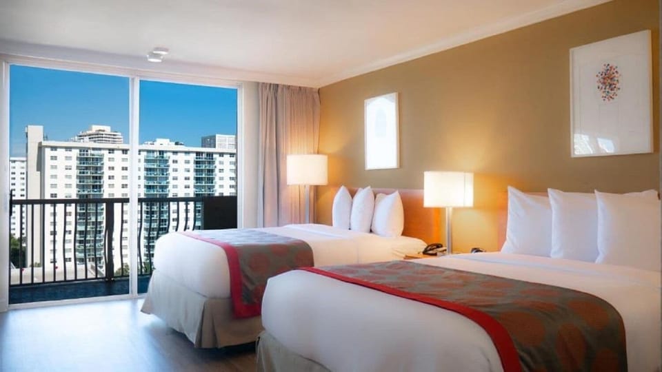 Bedroom. Views, colors, and decor may vary.