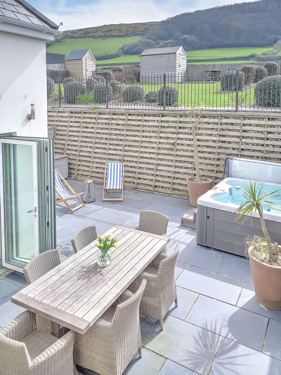 Birdseye view of 1 Point View private patio terrace