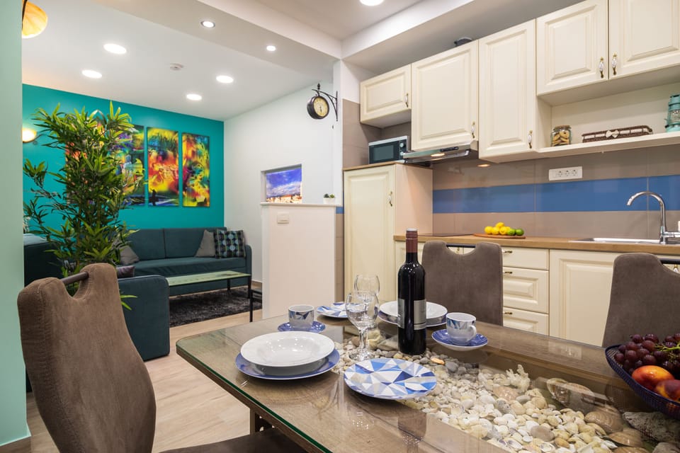Kitchen and living room