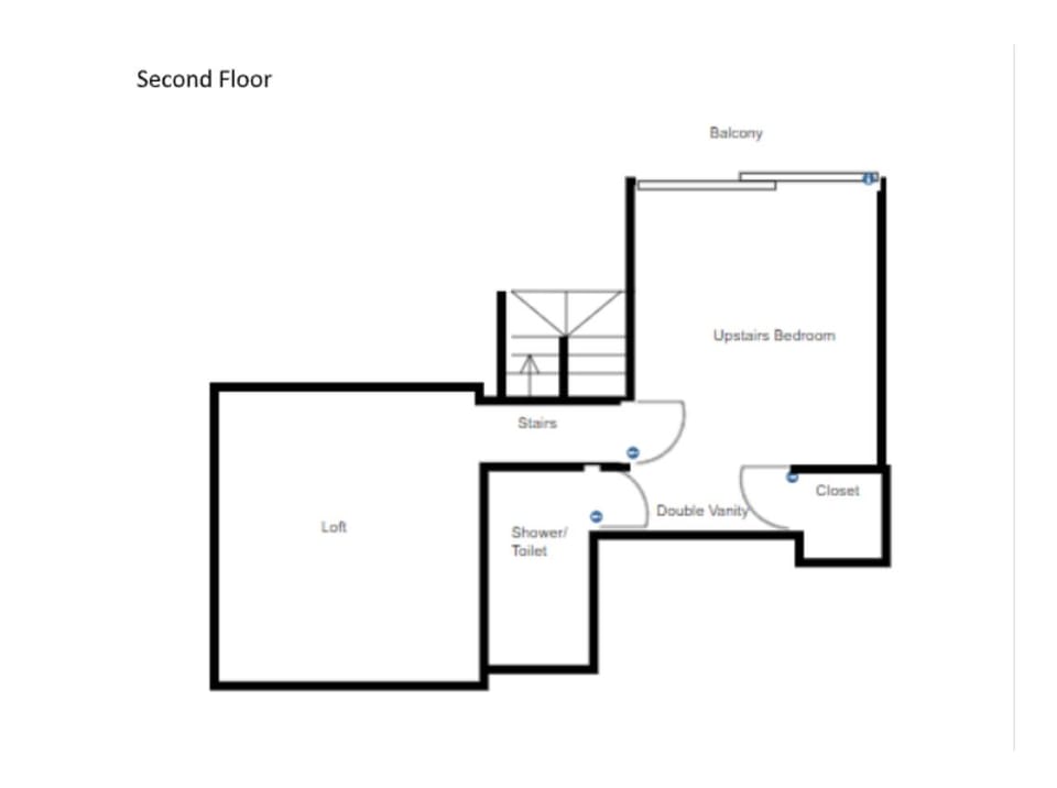 Upstairs floor plan