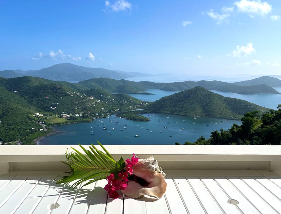 Front row seat to the beauty of Coral Bay and the BVI's.