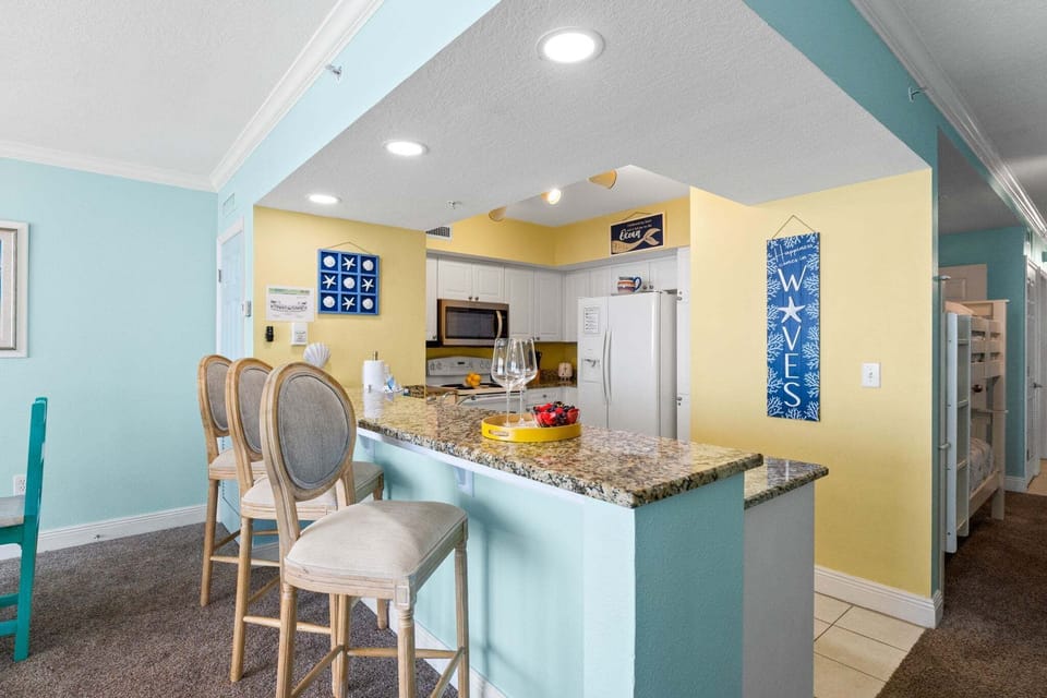 Full Size Kitchen with Bar Seating