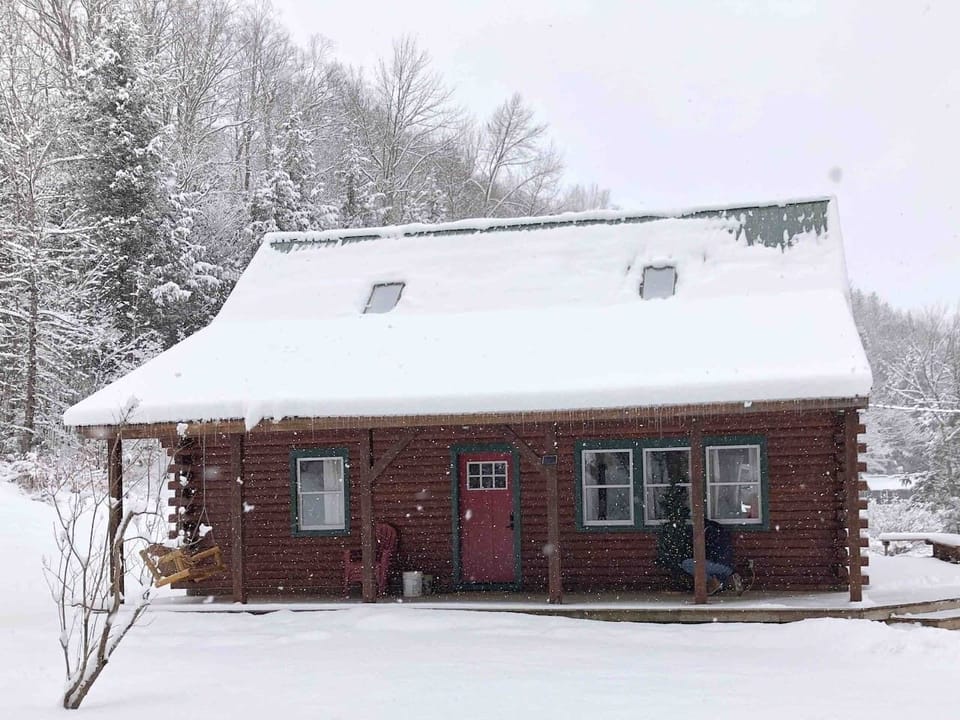 Winter at the Log Cabin