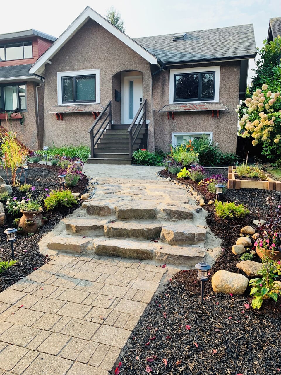 Our walkway and main entrance to our home.  Suite is around back.