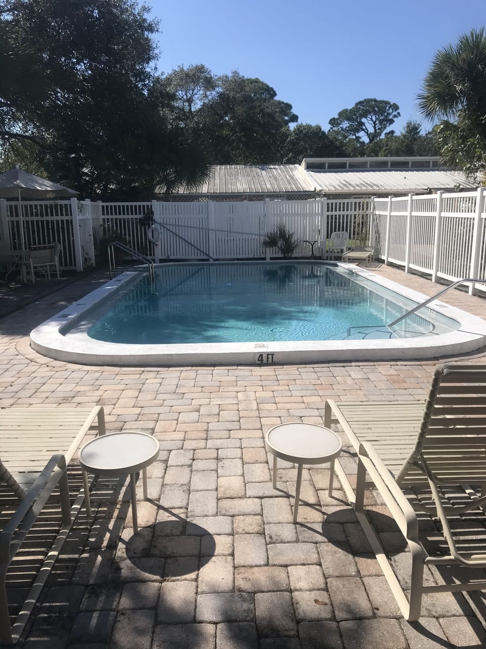 Complex pool area
