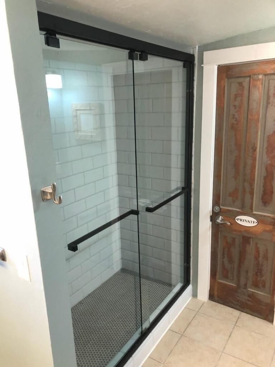 New primary walk in shower