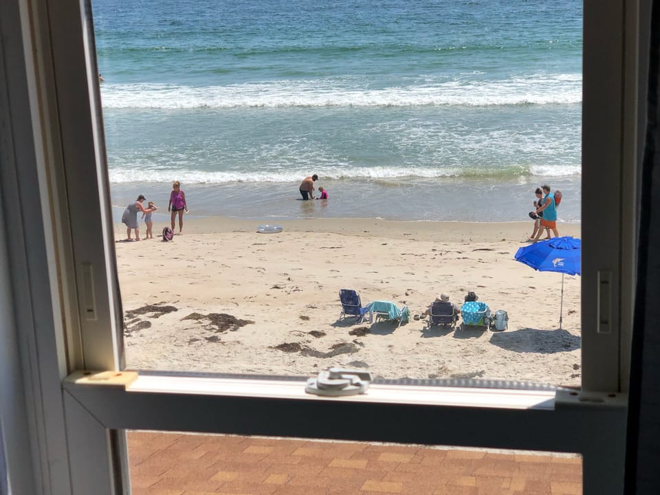 Beach view from bedroom - You are that close!