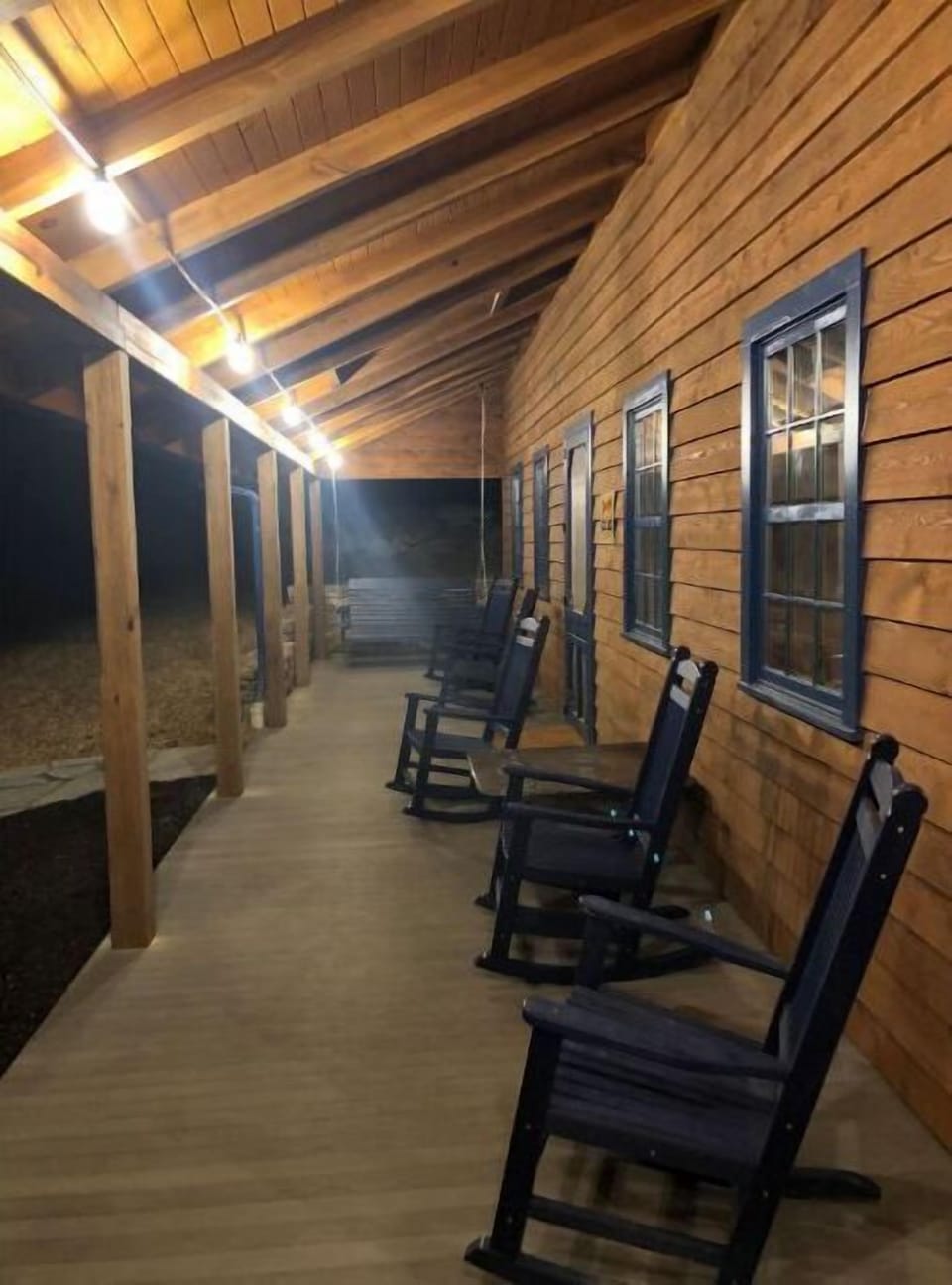 The porch at night