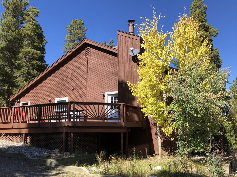 Huge south facing deck