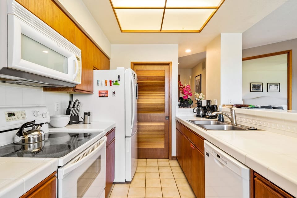 Kitchen view from dining area