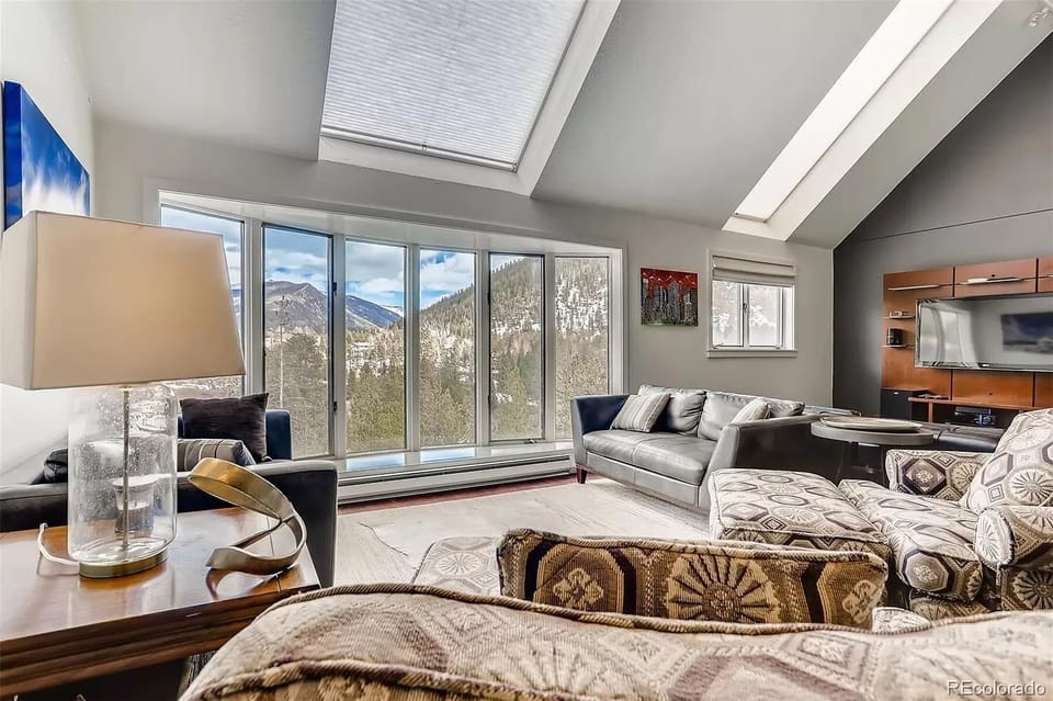 Living room with beautiful views